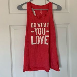 DO WHAT YOU LOVE graphic tank top